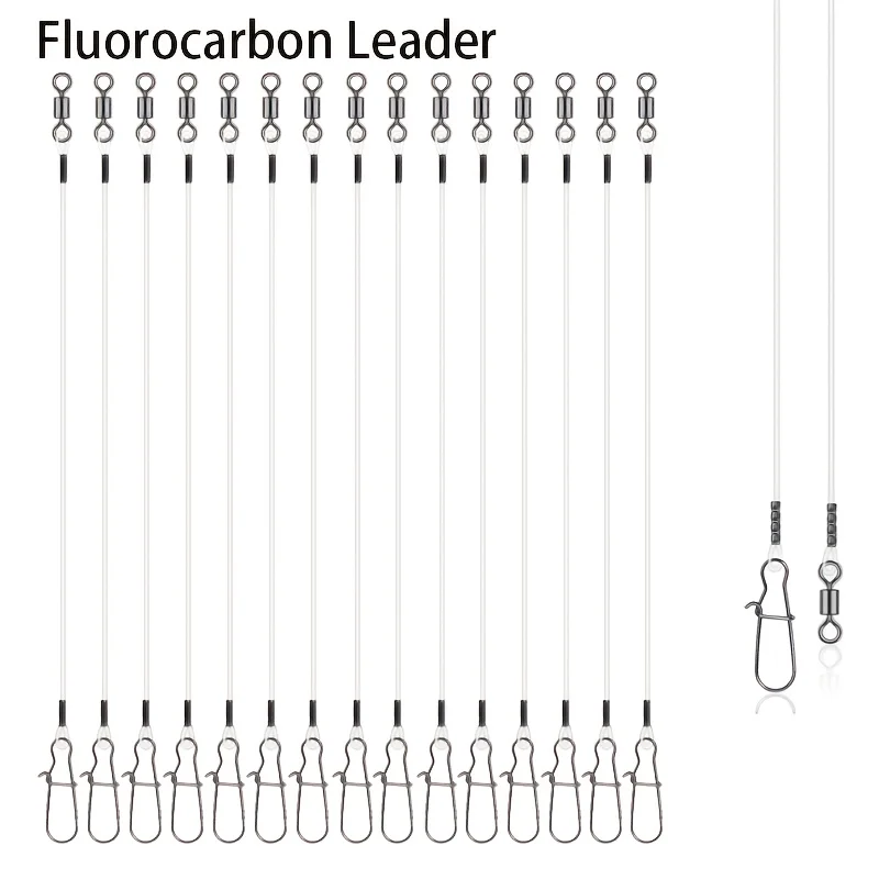 15pcs Fluorocarbon Wire Leader - Leader Line 评论和价格